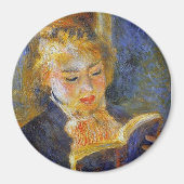 Vrouw lezen - Auguste Renoir Magneet (Voorkant)