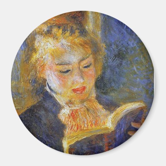 Vrouw lezen - Auguste Renoir Magneet (Voorkant)