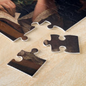 Vrouw: Lezen door een Papierbel Shade, 1766 (olie  Legpuzzel (Zijkant)