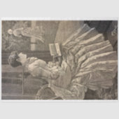 Vrouw lezen, jaren 1880 tissuepapier (Voorkant)