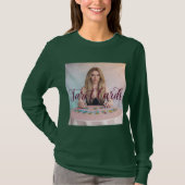Vrouw lezen Tarot Kaarten T-shirt (Voorkant)