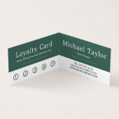 Vrouw lezer, gedetailleerde logo boekwinkel visitekaartje (Binnen)