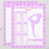 Vrouw Lichaam Metingen Tracker Gewichtsverlies Gra (Voorkant / Achterkant)