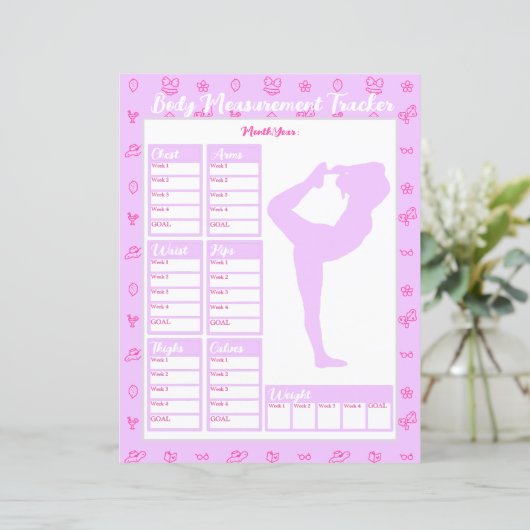 Vrouw Lichaam Metingen Tracker Gewichtsverlies Gra (Staand voorkant)