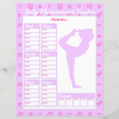 Vrouw Lichaam Metingen Tracker Gewichtsverlies Gra (Voorkant)