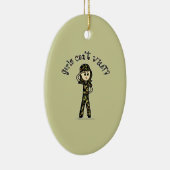 Vrouw: Lichtleger Keramisch Ornament (Rechts)