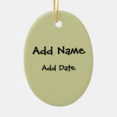 Vrouw: Lichtleger Keramisch Ornament (Achterkant)