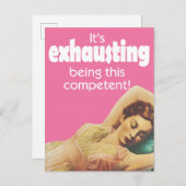 vrouw liggend briefkaart (Voorkant / Achterkant)