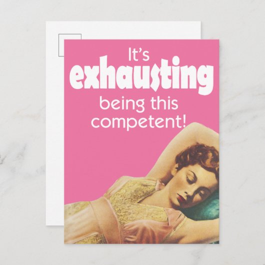  vrouw liggend briefkaart (Voorkant / Achterkant)