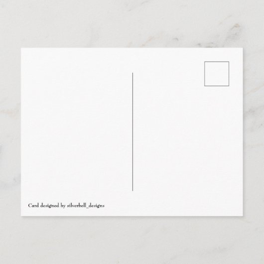 vrouw liggend briefkaart (Achterkant)