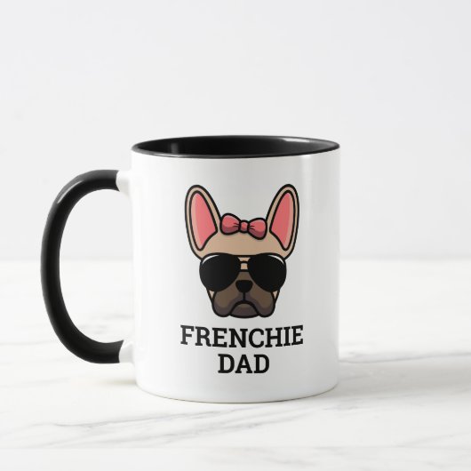 Vrouw Light Fawn French Bulldog Frenchie Dog Dad Mok (Links)