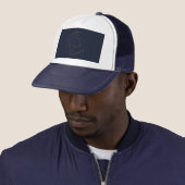 Vrouw Lijnkunst Gepersonaliseerd Trucker Pet (In situ)
