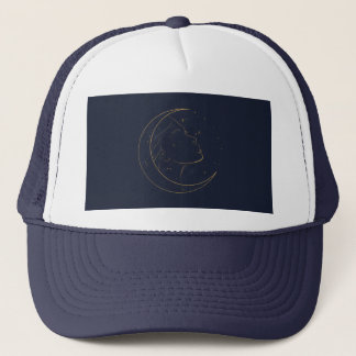 Vrouw Lijnkunst Gepersonaliseerd Trucker Pet