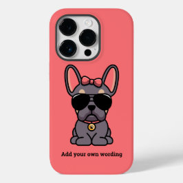Vrouw Lila Tan French Bulldog Case-Mate iPhone 14 Pro Hoesje