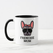 Vrouw Lila Tan French Bulldog Frenchie Dog mama Mok (Links)