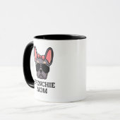 Vrouw Lila Tan French Bulldog Frenchie Dog mama Mok (Voorkant links)