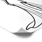 Vrouw Line Tekening Minimalistische One Line Mode Poster (Hoek)