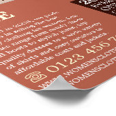 Vrouw Lingerie, dameskleding Advert. Poster (Hoek)