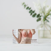 Vrouw Lingerie, dameskleding Visitekaartje (Staand voorkant)