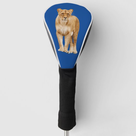 VROUW LION LIONESS GOLFHOOFD HOESJE GOLFHEADCOVER (Voorkant)