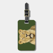 Vrouw Lion Motivatie Bagagelabel (Voorkant verticaal)