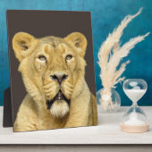 Vrouw Lion Motivatie Leiderschap Fotoplaat (Zijkant)
