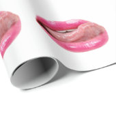 Vrouw lippen cadeaupapier (Rol Hoek)