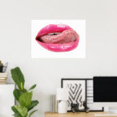 Vrouw lippen poster (Thuiskantoor)