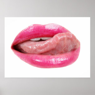 Vrouw lippen poster