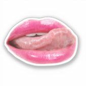 Vrouw lippen sticker (Voorkant)