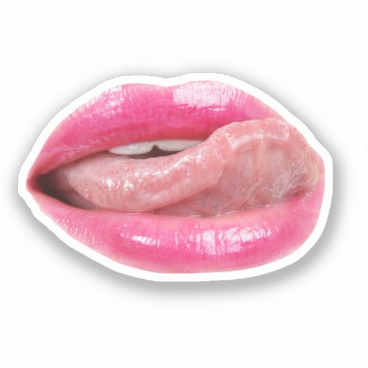 Vrouw lippen sticker (Voorkant)