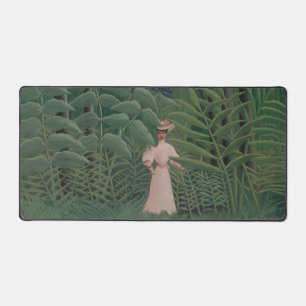 Vrouw loopt in een exotisch bos, Henri Rousseau Bureaumat