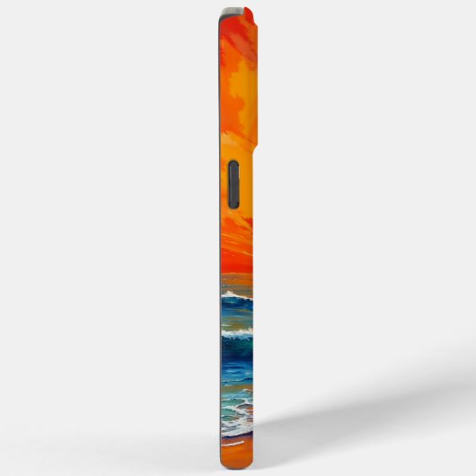 Vrouw lopen oceaan strand warme zonsondergang Case-Mate iPhone case (Achterkant / Rechts)