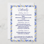 "Vrouw" Lotus vrijgezellenfeest uitnodiging (Achterkant)