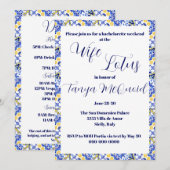 "Vrouw" Lotus vrijgezellenfeest uitnodiging (Voorkant / Achterkant)