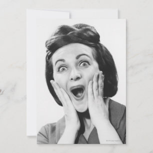 Vrouw maakt gezicht