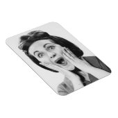 Vrouw maakt gezicht magneet (Rechterzijde)