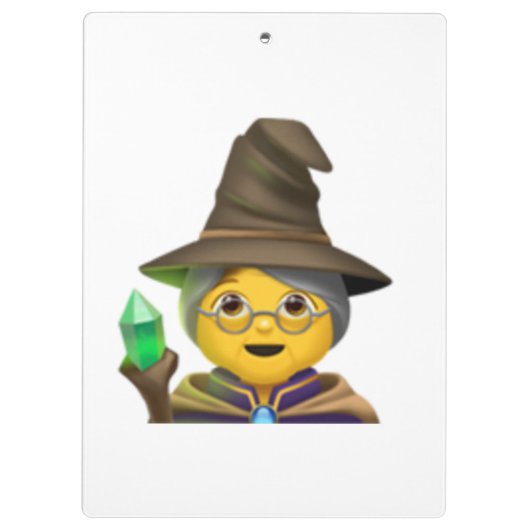 Vrouw Mage - Emoji Klembord (Achterkant)