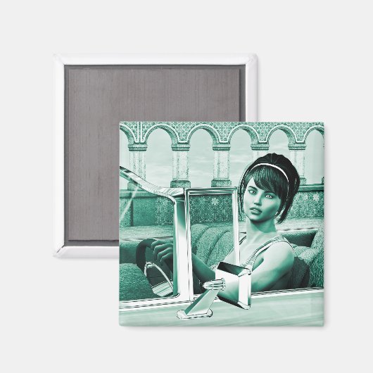  vrouw magneet (Voorkant / Achterkant)