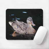 Vrouw Mallard Duck Muismat (Met muis)