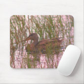 Vrouw Mallard Duck Natuur Muismat (Met muis)