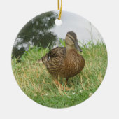 Vrouw Mallard Duck Ornament (Voorkant)