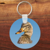 Vrouw Mallard Duck Sleutelhanger (Voorkant)