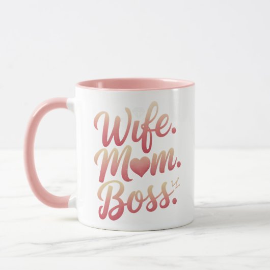 Vrouw Mam Boss - Moederdag cadeau-ideeën Mok (Links)