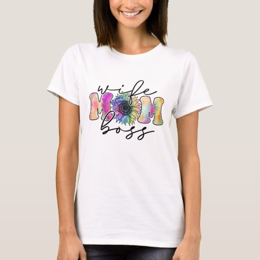 Vrouw Mam Boss - Moederdag T-shirt (Voorkant)