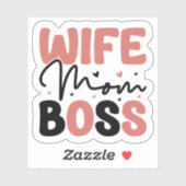 Vrouw Mam Meisje Boss Esthetische Kalligrafie Sticker (Vel)