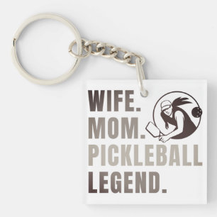 Vrouw Mam Pickleball Legend -  Funny Women's Sleutelhanger
