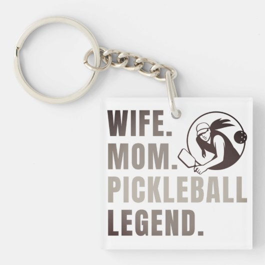 Vrouw Mam Pickleball Legend - Funny Women's Sleutelhanger (voorkant)