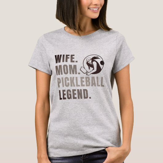 Vrouw Mam Pickleball Legend -  Funny Women's T-shirt (Voorkant)