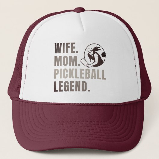 Vrouw Mam Pickleball Legend - Funny Women's Trucker Pet (Voorkant)